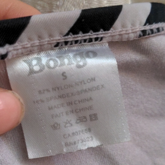 Grey and black striped bikini - Picture 6 of 7